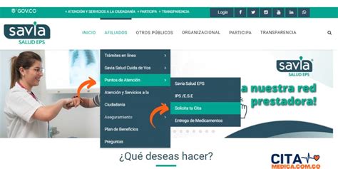 como pedir una cita en savia salud por internet|Asignación de citas médicas